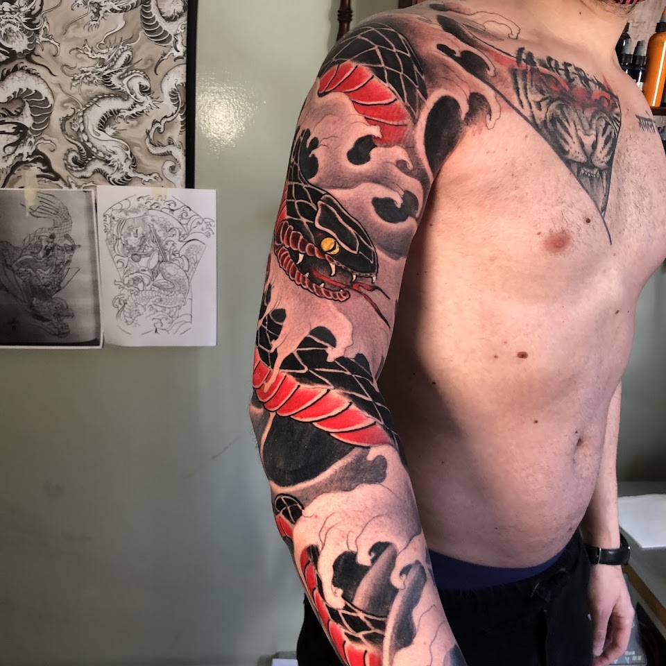 Tatuaje de estilo japonés realizado en LKS Tattoo